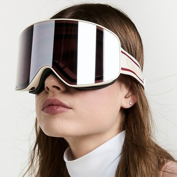Chloé CH0072S 001 – White Beige Ski Mask Sunglasses Violet Mirror ZEISS Lens - Picture 16 of 16